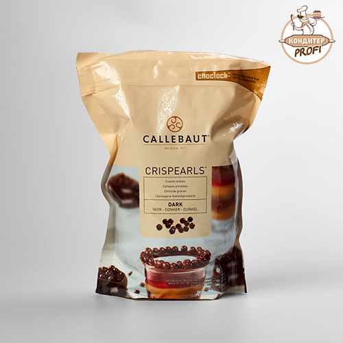 Шоколадный декор Callebaut " Crispearls Темный " (Пакет 0,8кг.)