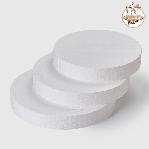 Поднос пенопластовый  - "Круг" ø 32 см. толщ. 4 см.  (1 шт.)