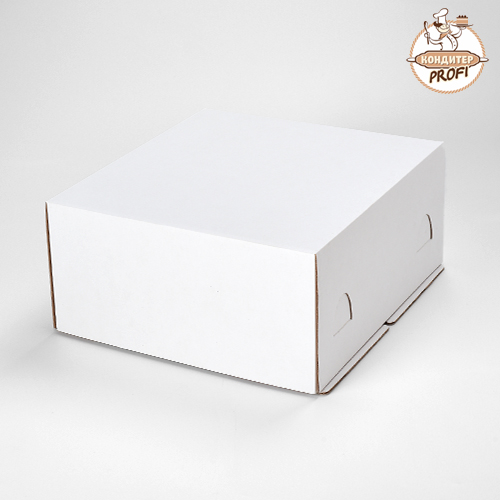 Картонная упаковка для торта PASTICCIERE (без окна) - &quot;Белая, 28х28х14см&quot; (XW 140) (1шт.) 