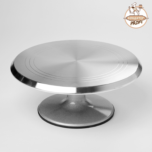 Стол поворотный для торта D-29см, H-13см, металл.крышка, пластик ножка Д 154 (1шт.)
