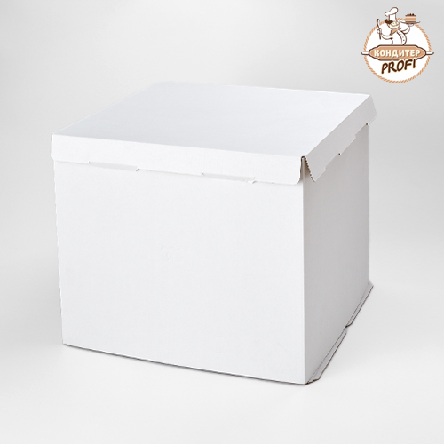 Картонная упаковка для торта PASTICCIERE (без окна) - &quot;Белая, 30х30х30см&quot; (1шт.)