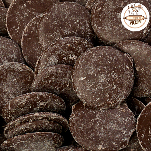 Глазурь кондитерская N111.02 - "Темная, Диски" (Пакет 1 кг.)