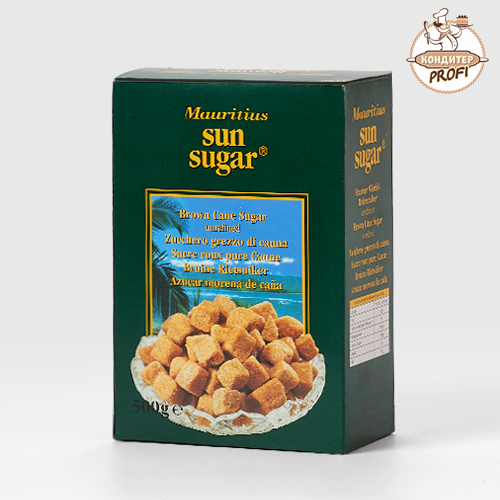 Сахар тростниковый коричневый кусковой 500гр*12шт