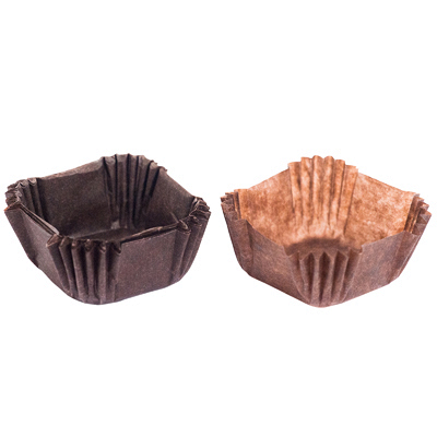 Тарталетка 1Q - "Коричневая" Квадрат 30х30х17см (Упаковка 100 шт.)