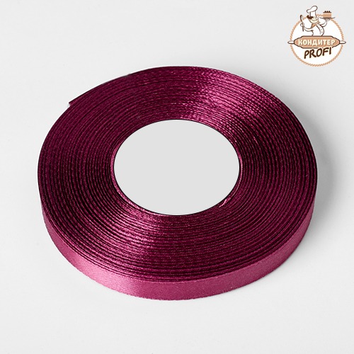 Лента атласная 10мм. Бордо 37 (30м.) 415037 (1 шт.) 