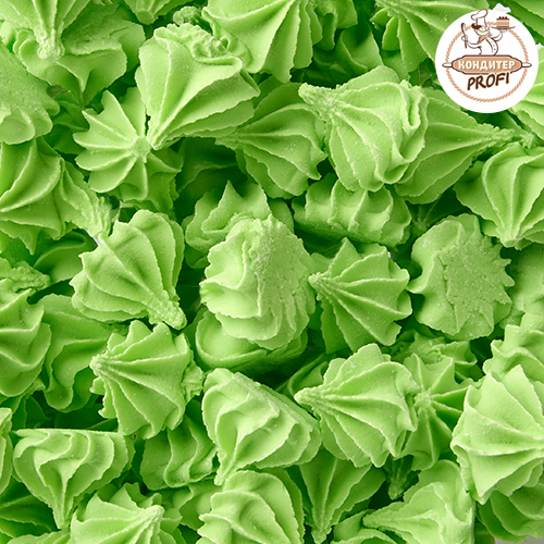 Сахарные БЕЗЕ РИФЛЕНЫЕ/ Малые "Зеленые" /750гр/