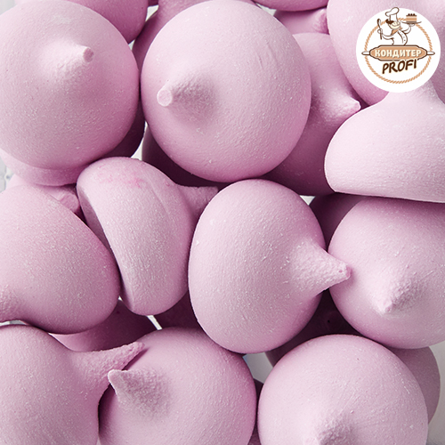 Сахарные БЕЗЕ ГЛАДКИЕ / Средние Сиреневые" /650гр/