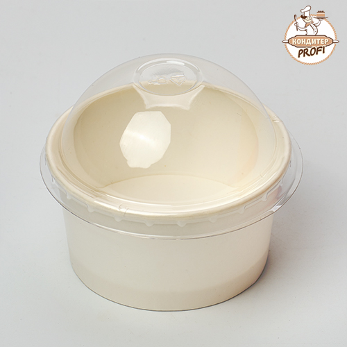 Креманка-стакан "Белая" бумажная под десерты 125мл (1шт.)