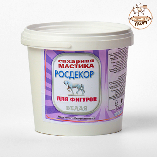 Мастика сахарная "РОСДЕКОР" ФИГУРКА для лепки белая (1кг.)