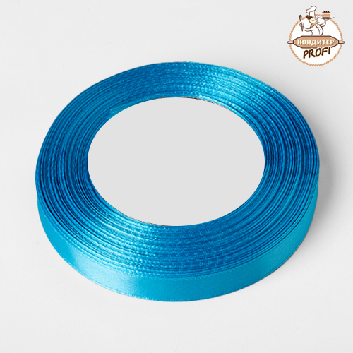 Лента атласная 10мм. Голубая (30м.) 416020 (1 шт.) 