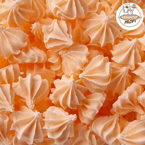 Сахарные БЕЗЕ РИФЛЕНЫЕ/ Малые "Оранжевые" /750гр/