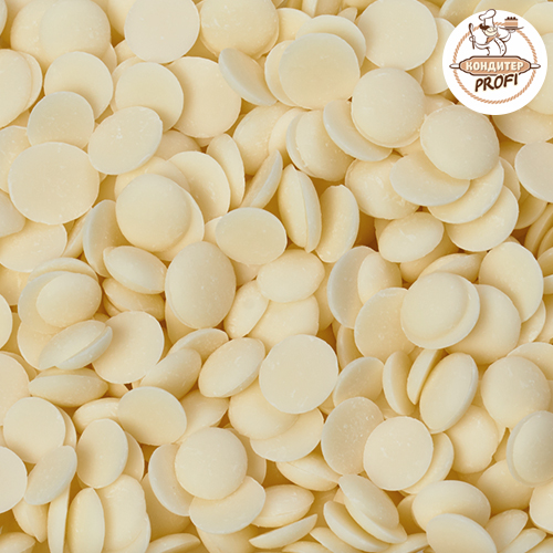 Глазурь кондитерская CARIBE - "Белая, Диски" (AX39IA/FQ) (Пакет 1 кг.)