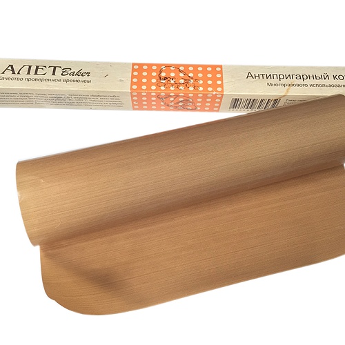 Тефлоновый антипригарный коврик (коричневый) 400х600мм "Алет" (1шт.)