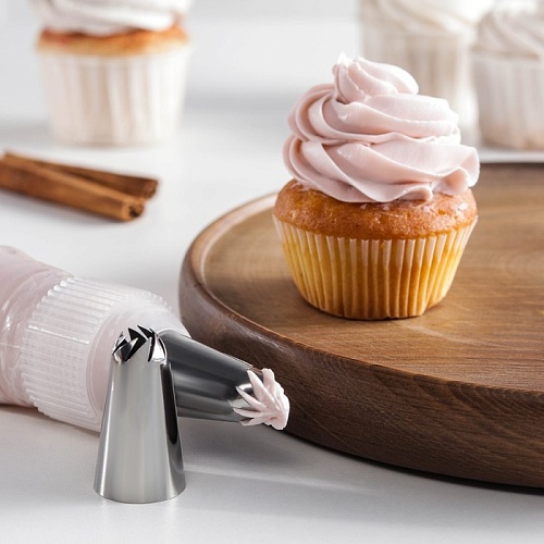 Насадка кондитерская "Закрытая роза" d3 см, вых. 0,9 см (№L633) 3831037 (1шт.)