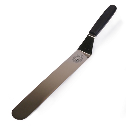 Лопатка кондитерская (палетта) изогнутая 30 см. с пластиковой  ручкой (1 шт.)