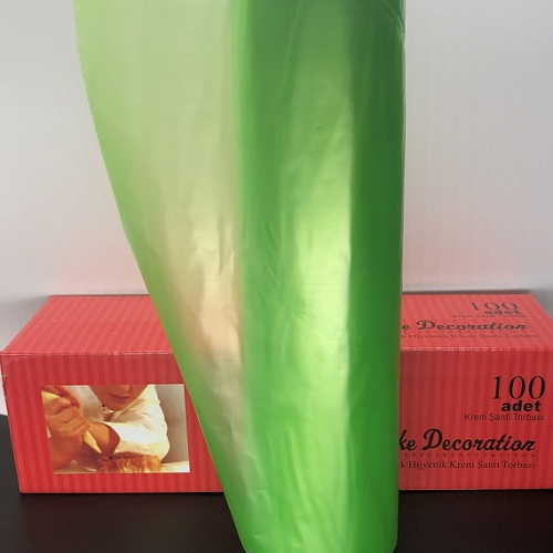 Мешки кондититерские 51 см,Зеленые в рулоне (Рулон 100шт.)