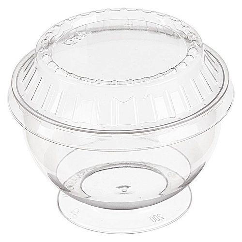 Креманка - "Кристалл" с крышкой Покров (200мл.)(1шт.)