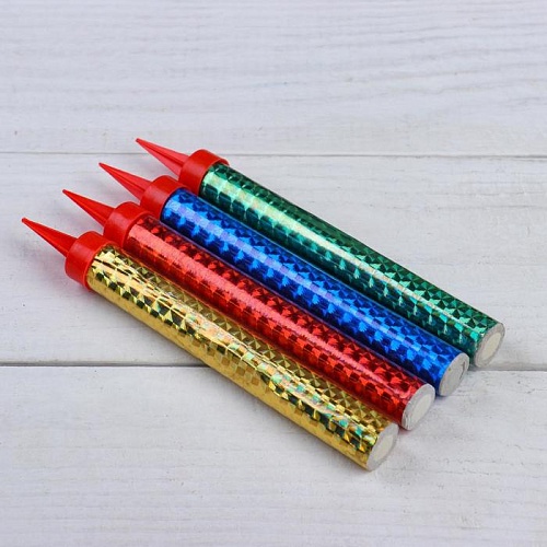 Набор свечей Фонтаны 12,5см, 4шт "Радужные" МИКС 1уп.