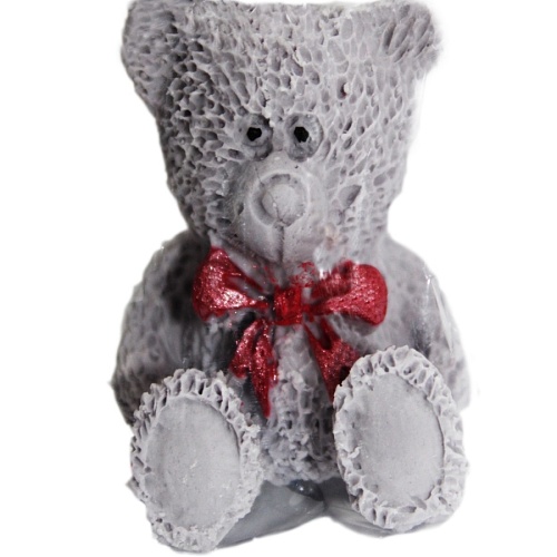 Сахарная фигурка - "МЕДВЕЖОНОК серый" 50мм (Упаковка 54шт.) (1шт.)