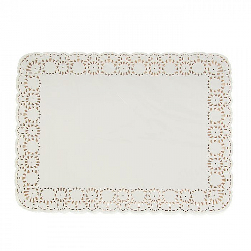 Салфетки бумажные ажурные - "Прямоугольные" 30х40 см. (DOYL2-30/40W) (250 шт. в упаковке)