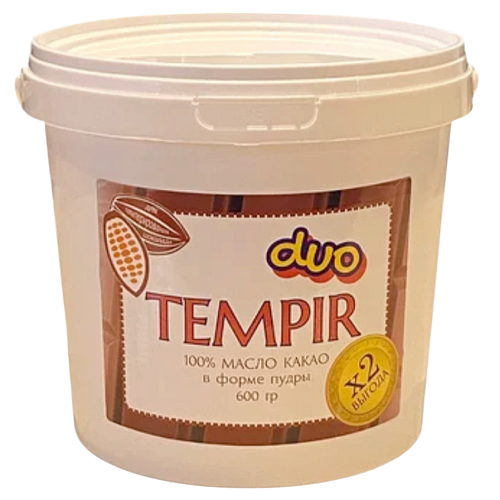Какао-масло Tempir Duo (Упаковка 0,6кг.) цена за 1кг
