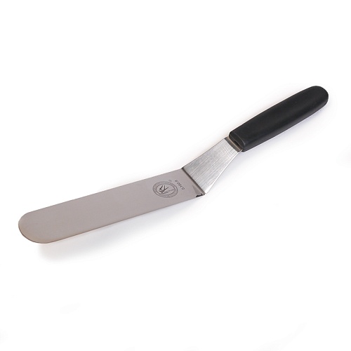 Лопатка кондитерская (палетта) изогнутая 25 см. с пластиковой  ручкой (1 шт.)