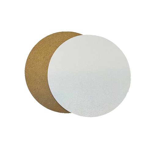 Подложка ХДФ белая с отв. D12/0,3см (1шт.)