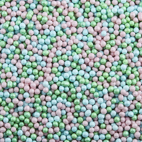 Посыпка "Шарики микс гол/зел/роз № 2" (Упаковка 1 кг.)
