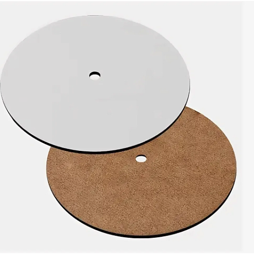 Подложка ХДФ белая с отв. D16/0,3см  (1шт.)