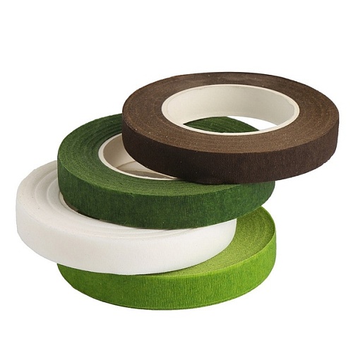 Тейп-лента с восковой пропиткой - "Коричневая", 1,2 см." (22476-V) (Рулон 31,4 м.)