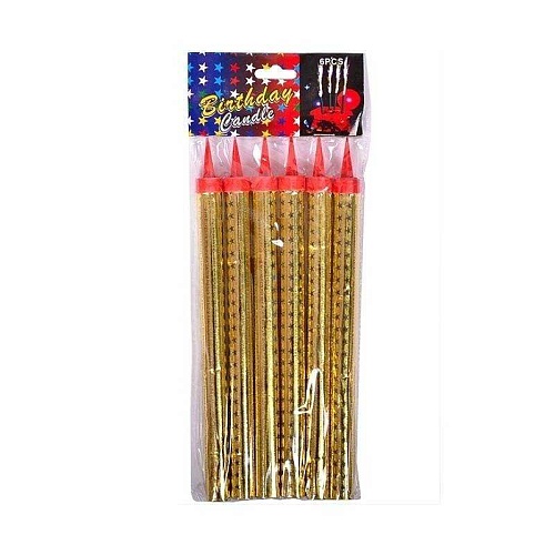 Свечи для торта «Фонтаны», 30 см, 4 шт, горение 55 сек. (1шт)